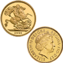 ELISABETTA II 1 Sterlina oro fior di conio anno 2006